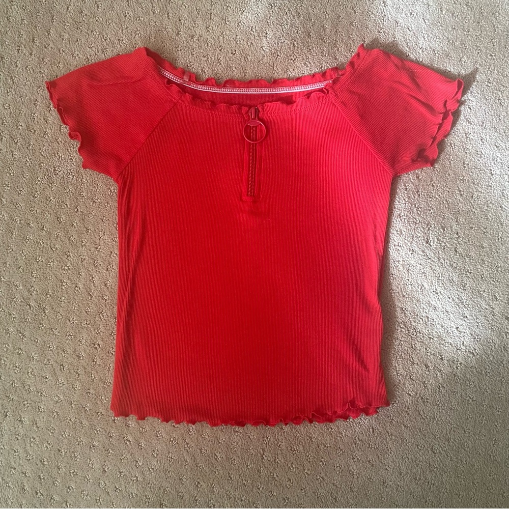 Girl’s Justice size 10 red top